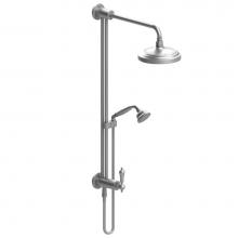 Rubinet 4URM2CHCH - Bar With Inlet At Shower Head, Includes 8'' Shower Head, 12'' Shower Arm, 30&a