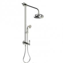 Rubinet 4URM2GDGD - Bar With Inlet At Shower Head, Includes 8'' Shower Head, 12'' Shower Arm, 30&a