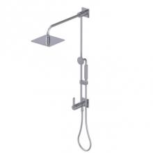 Rubinet 4URT1CHRD - Bar With Inlet At Diverter. Includes 8'' Shower Head, 12'' Shower Arm, 30&apos