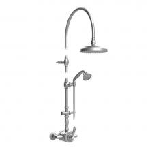 Rubinet 4WRVLSBBB - Wall Mnt Prbl Shower W/Fix Shw