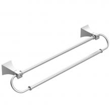 Rubinet 7RIC0BBCL - 24'' Dual Towel Bar