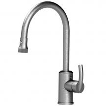 Rubinet 8JHMLMBSN - Single Hole Single Control Mini Kitchen Set With Retractable Dual Function Spray