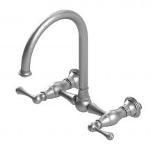 Rubinet 8WFMLCHGD - Wall Mount Kitchen Bridge