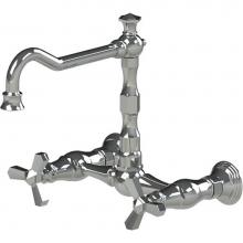 Rubinet 8WHXCSNSN - Wall Mount Kitchen Bridge Faucet