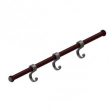 Rubinet 9TWR1BD - 10 1/2'' Tension Rod With 3 Hooks, (Optional)