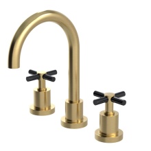 Rubinet 1AGLCSBBK - Widespread Lav Set W/Lasalle Spout (Less Drain)