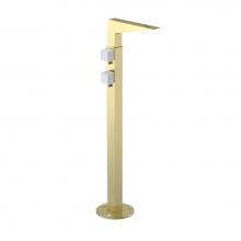 Rubinet 3FRSQGDMW - Floor Mount Tub Filler