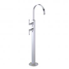 Rubinet 3FRTLCHGD - Floor Mount Tub Filler