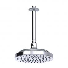 Rubinet 4F223CHCH - 8'' Shower Head With Ceiling Mount 8'' Shower Arm & Flange