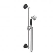 Rubinet 4GET0PNBK - Adjustable Slide Bar With Hand Held Shower Assembly