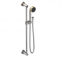 Rubinet 4GGN3PNGD - Adjustable Slide Bar With Hand Held Shower Assembly 3 Function