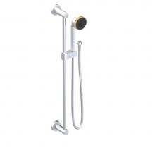 Rubinet 4GGN3SCBB - Adjustable Slide Bar With Hand Held Shower Assembly 3 Function