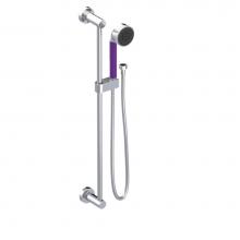 Rubinet 4GHO3CHPH - Adjustable Slide Bar With Hand Held Shower Assembly 3 Function