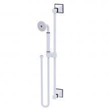 Rubinet 4GMQ0MWOB - Adjustable Slide Bar With Hand Held Shower Assembly