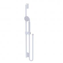 Rubinet 4GRT0MWMW - Adjustable Slide Bar With Hand Held Shower Assembly