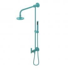 Rubinet 4UGN1AQGD - Bar With Inlet At Diverter. Includes Lasalle Shower Head, 12'' Shower Arm, 30'&apos