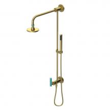 Rubinet 4UGN1BBAQ - Bar With Inlet At Diverter. Includes Lasalle Shower Head, 12'' Shower Arm, 30'&apos