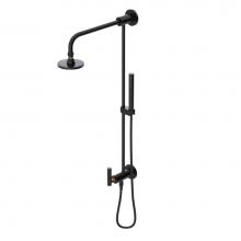 Rubinet 4UGN1BKABM - Bar With Inlet At Diverter. Includes Lasalle Shower Head, 12'' Shower Arm, 30'&apos