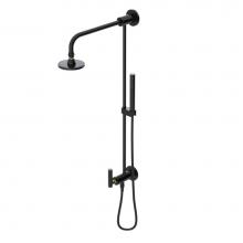 Rubinet 4UGN1BKNB - Bar With Inlet At Diverter. Includes Lasalle Shower Head, 12'' Shower Arm, 30'&apos