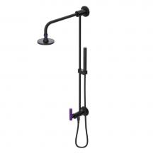 Rubinet 4UGN1MBPH - Bar With Inlet At Diverter. Includes Lasalle Shower Head, 12'' Shower Arm, 30'&apos