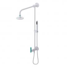 Rubinet 4UGN1MWAQ - Bar With Inlet At Diverter. Includes Lasalle Shower Head, 12'' Shower Arm, 30'&apos