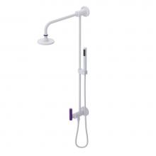 Rubinet 4UGN1MWPH - Bar With Inlet At Diverter. Includes Lasalle Shower Head, 12'' Shower Arm, 30'&apos