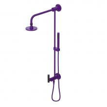 Rubinet 4UGN1PHBK - Bar With Inlet At Diverter. Includes Lasalle Shower Head, 12'' Shower Arm, 30'&apos