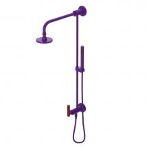 Rubinet 4UGN1PHMR - Bar With Inlet At Diverter. Includes Lasalle Shower Head, 12'' Shower Arm, 30'&apos
