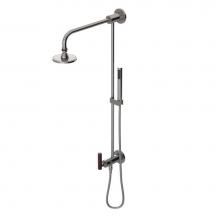 Rubinet 4UGN1PNBD - Bar With Inlet At Diverter. Includes Lasalle Shower Head, 12'' Shower Arm, 30'&apos