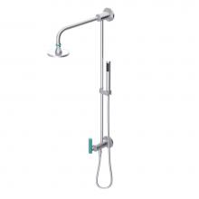 Rubinet 4UGN1SCAQ - Bar With Inlet At Diverter. Includes Lasalle Shower Head, 12'' Shower Arm, 30'&apos