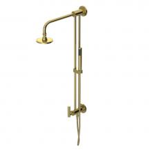 Rubinet 4UGN2BBGD - Bar With Inlet At Shower Head. Includes Lasalle Shower Head, 12'' Shower Arm, 30'&a