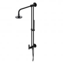 Rubinet 4UGN2BKBK - Bar With Inlet At Shower Head. Includes Lasalle Shower Head, 12'' Shower Arm, 30'&a