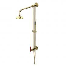 Rubinet 4UGN2GDMR - Bar With Inlet At Shower Head. Includes Lasalle Shower Head, 12'' Shower Arm, 30'&a