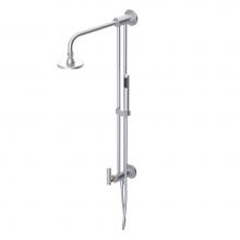 Rubinet 4UGN2SCGD - Bar With Inlet At Shower Head. Includes Lasalle Shower Head, 12'' Shower Arm, 30'&a