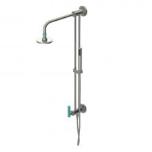 Rubinet 4UGN2SNAQ - Bar With Inlet At Shower Head. Includes Lasalle Shower Head, 12'' Shower Arm, 30'&a