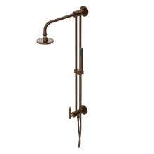 Rubinet 4UGN2TBNB - Bar With Inlet At Shower Head. Includes Lasalle Shower Head, 12'' Shower Arm, 30'&a