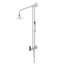 Rubinet 4UGN2WHBK - Bar With Inlet At Shower Head. Includes Lasalle Shower Head, 12'' Shower Arm, 30'&a