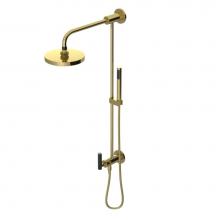 Rubinet 4UGN3BBBK - Bar With Inlet At Diverter. Includes Lasalle Shower Head, 12'' Shower Arm, 30'&apos