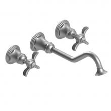 Rubinet T1GRV2CGDGD - Wall Mount Lav Set With Extended Spout 10 1/2'' (Less Drain) Trim Only