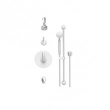 Rubinet T231HOLCHMB - Pressure Balance Tub & Shower With Three Way Diverter Shared Flow, Lasalle Shower Head & A