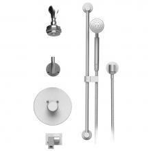 Rubinet T26HOLGDGD - Temperature Control Shower With Two Way Diverter & Shut-Off, With One Seperate Volume Control,