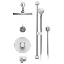 Rubinet T27HOLGDGD - Temperature Control Shower With Two Way Diverter & Shut-Off, With One Seperate Volume Control,