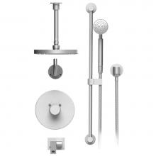 Rubinet T28HOLGDGD - Temperature Control Shower With Two Way Diverter & Shut-Off, With One Seperate Volume Control,