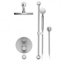 Rubinet T41HORMBMB - Temperature Control Shower With Two Seperate Volume Controls, Lasalle Shower Head, Bar, Integral S