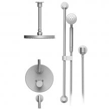 Rubinet T42HOLCHCH - Temperature Control Shower With Two Seperate Volume Controls, Lasalle Shower Head, Bar, Integral S