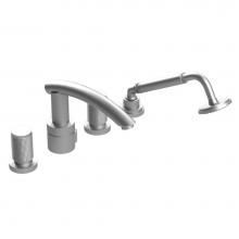 Rubinet T5HHOROBOB - Four Piece Roman Tub Filler With Hand Held Shower, Trim Only