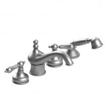 Rubinet T5HRMLCHCH - Four Piece Roman Tub Filler With Hand Held Shower Trim Only