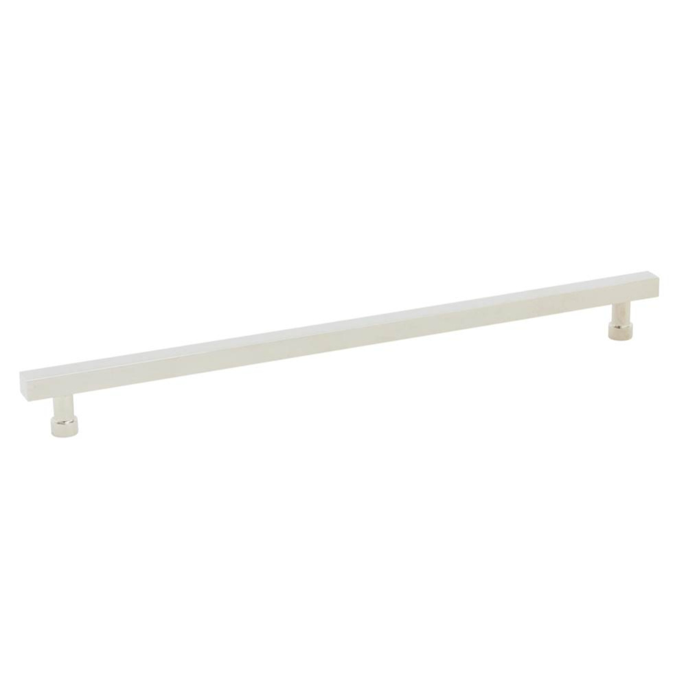 NOHO, Cabinet Pull, Square, 12'' cc, Polished Nickel