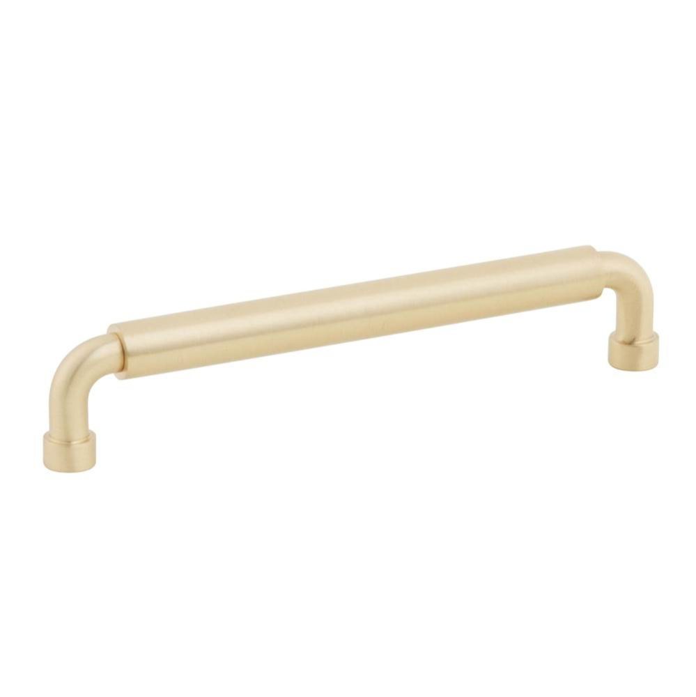 NOHO, Cabinet Pull, Round, 6'' cc, Satin Brass