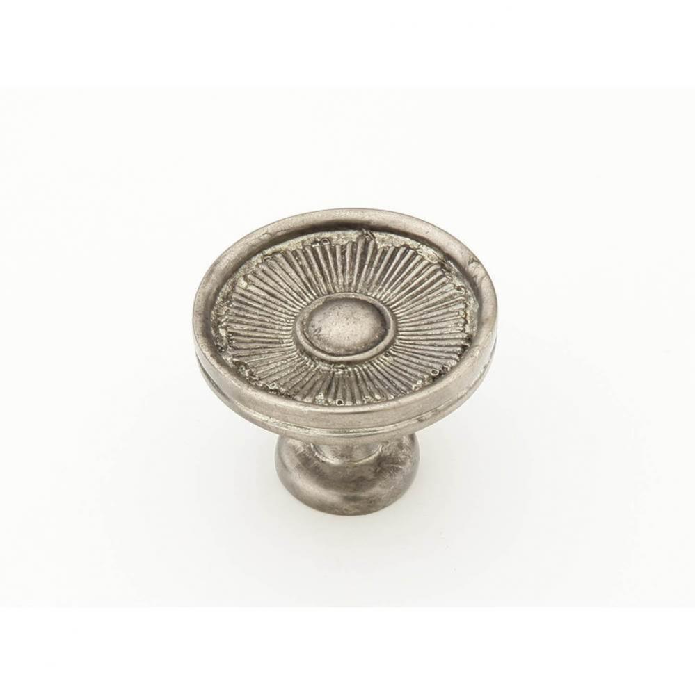 Knob, Silver Antique, 1-3/8'' dia